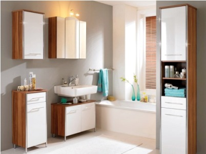 modern dekore edilmiş çok şık banyo modeli