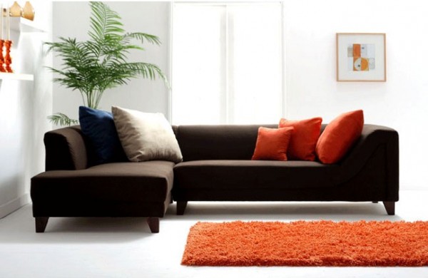 açılıp katlanabilen modern L koltuk takımı modeli