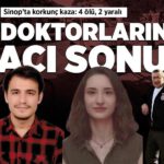 Sinop’ta korkunç kaza: 2’si doktor 4 kişi hayatını kaybetti