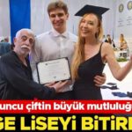 Oyuncu çiftin büyük mutluluğu… Ege liseyi bitirdi!