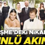 5 yıllık aşkta mutlu son… Çeşme’deki nikaha ünlü akını